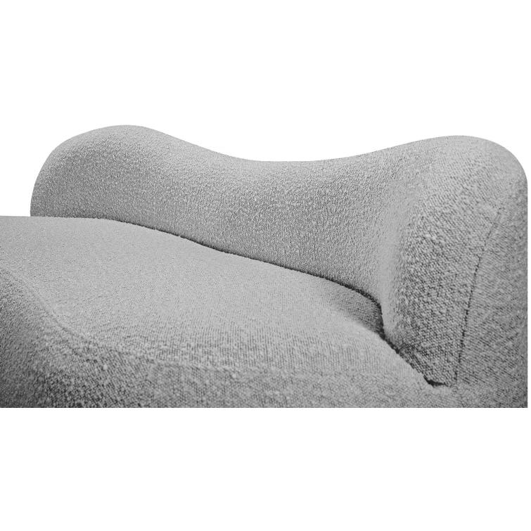 Jimmey Flair Boucle Fabric Bench