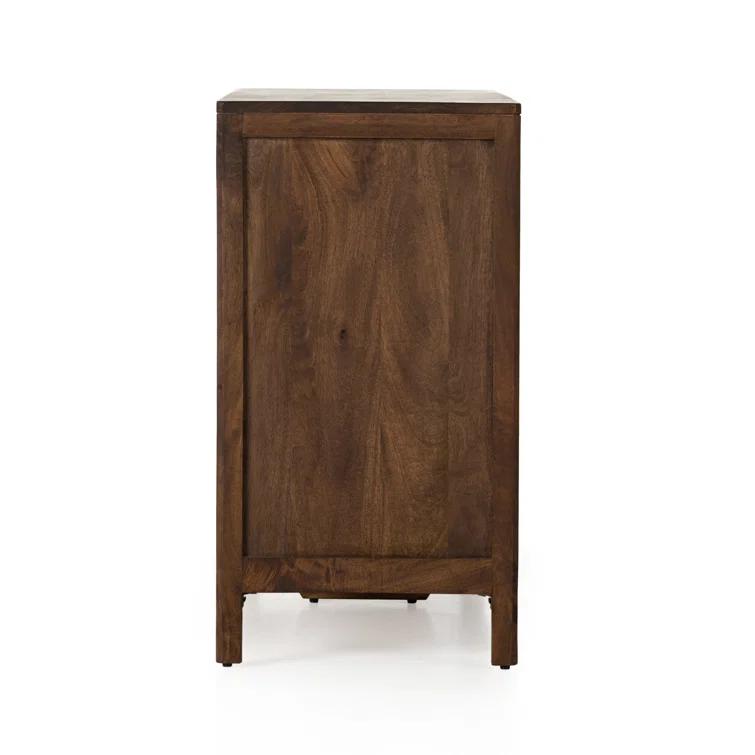 Prescott Sydney 58" Coastal Brown Wash Double Dresser with Mirror