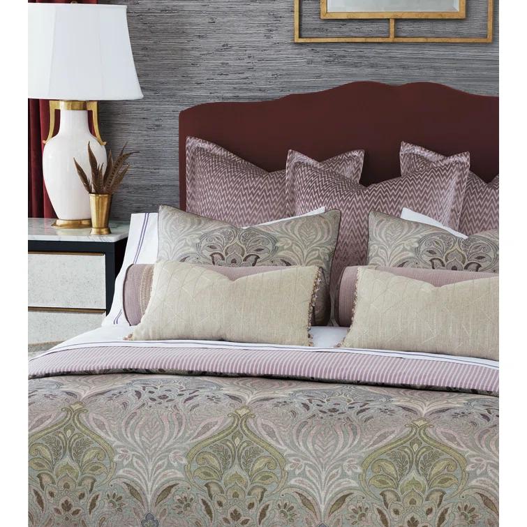 King Size Brown Linen Reversible Comforter with Rayon Fill