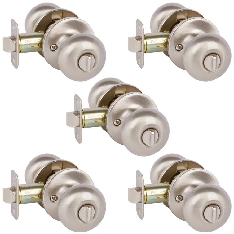 Delaney Hardware KS1021-PP Saxon Privacy Door Knob US15 5 Pack