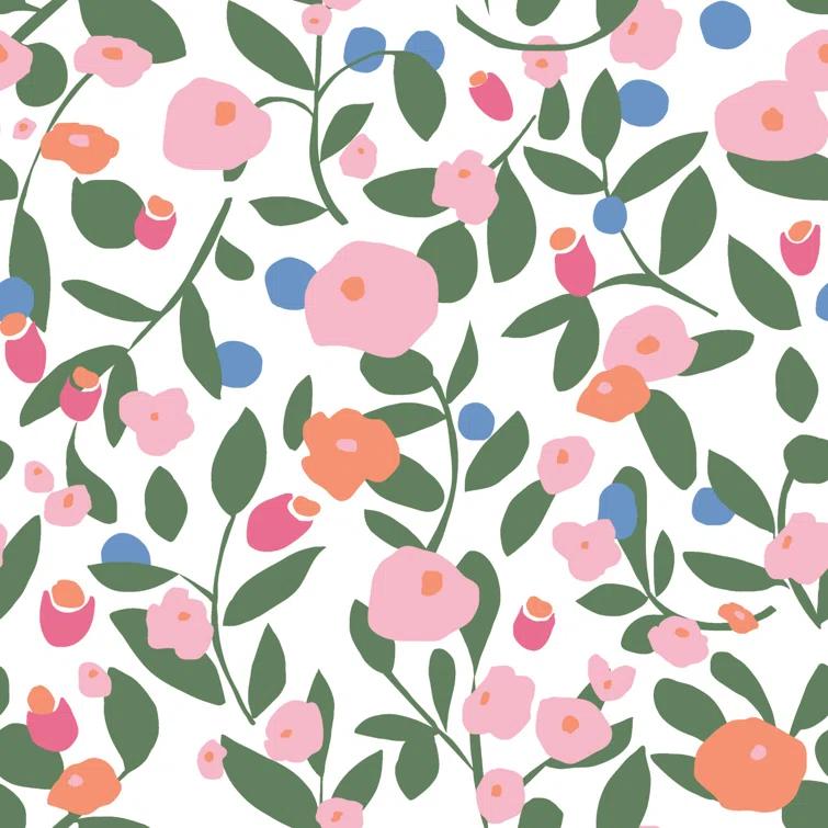 Kensington Peel & Stick Floral Roll