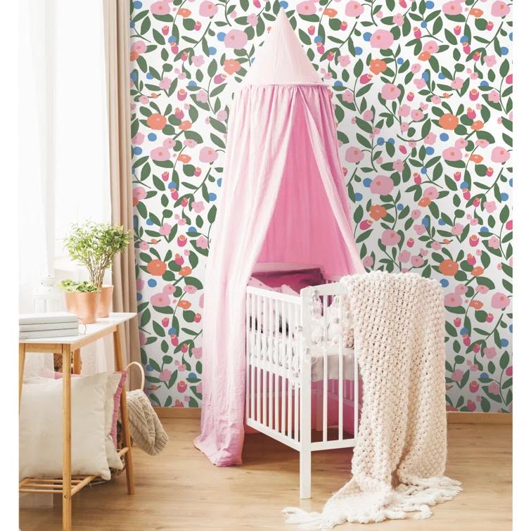 Kensington Peel & Stick Floral Roll