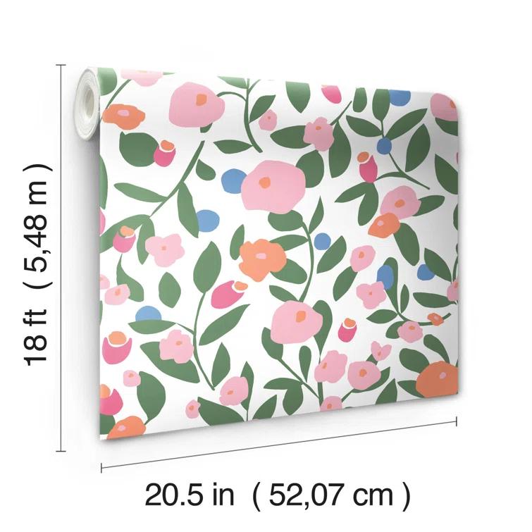 Kensington Peel & Stick Floral Roll