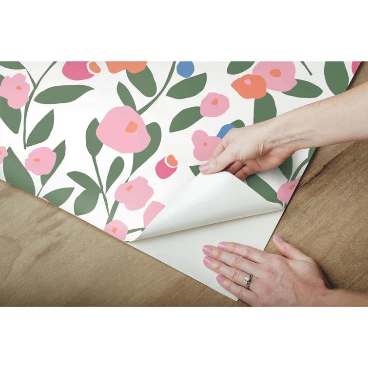 Kensington Peel & Stick Floral Roll