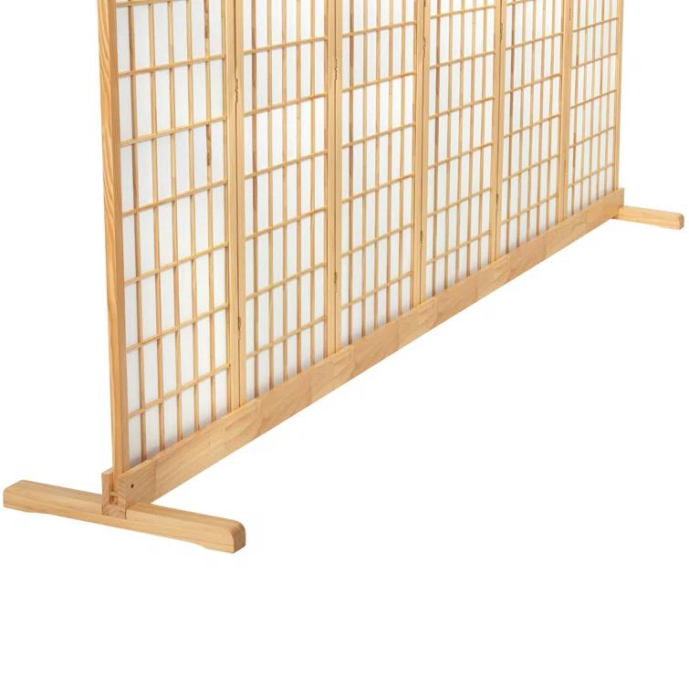 Room Divider Stand Natural 3 Panel