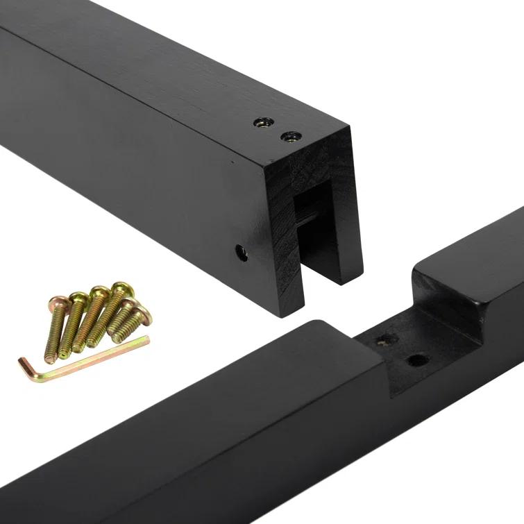 Room Divider Stand Black 3 Panel