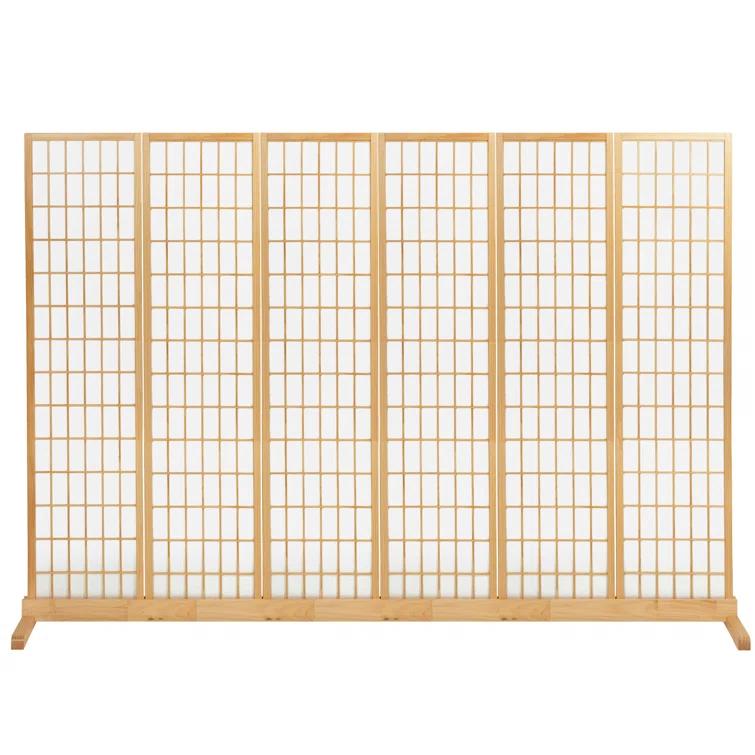 Room Divider Stand Natural 3 Panel