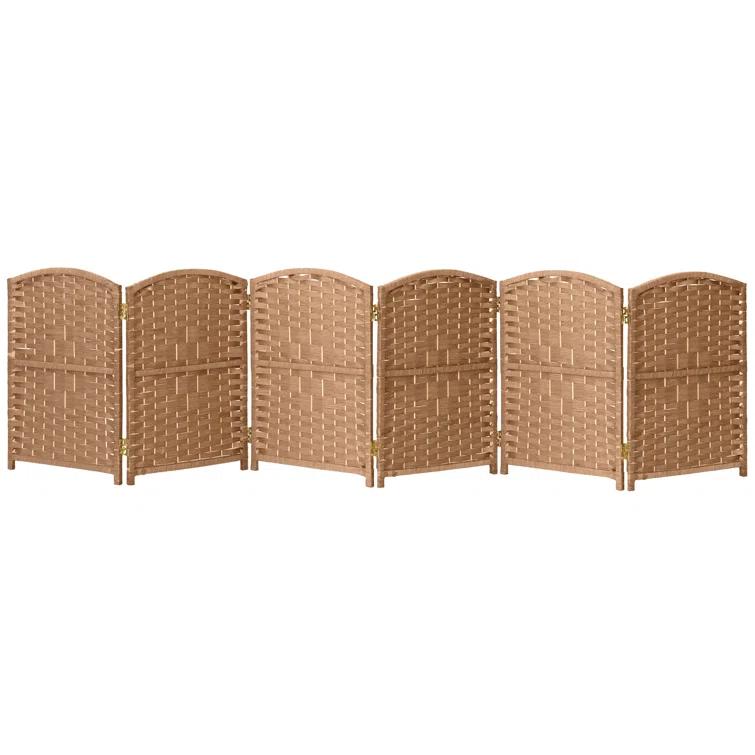 Red Barrel Studio® Short Diamond Weave Folding Screen