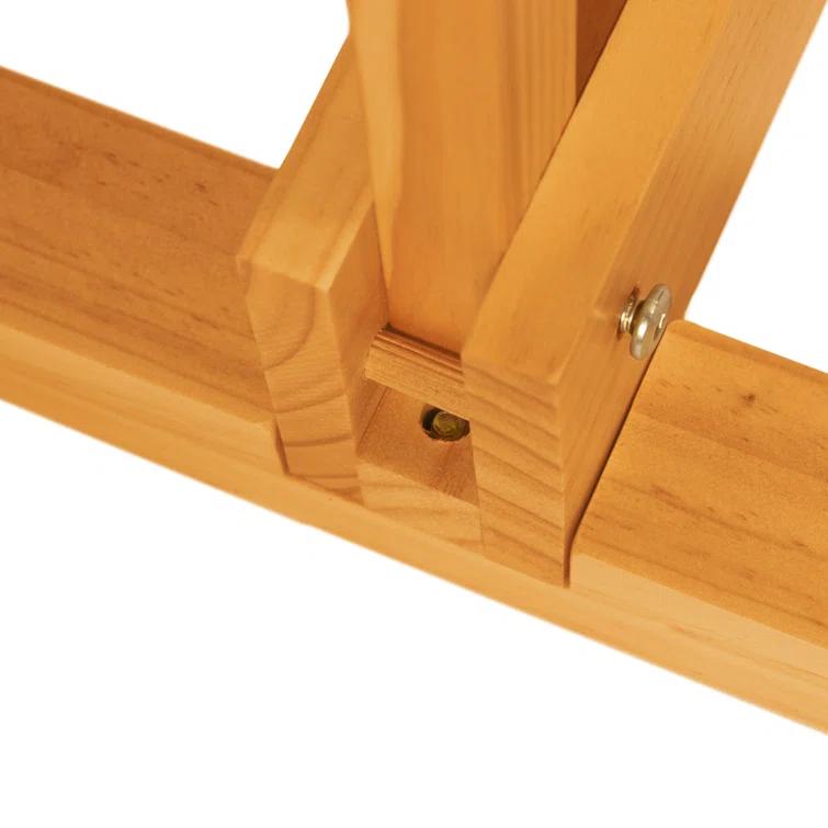 Room Divider Stand Honey 4 Panel