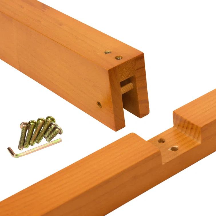 Room Divider Stand Honey 4 Panel