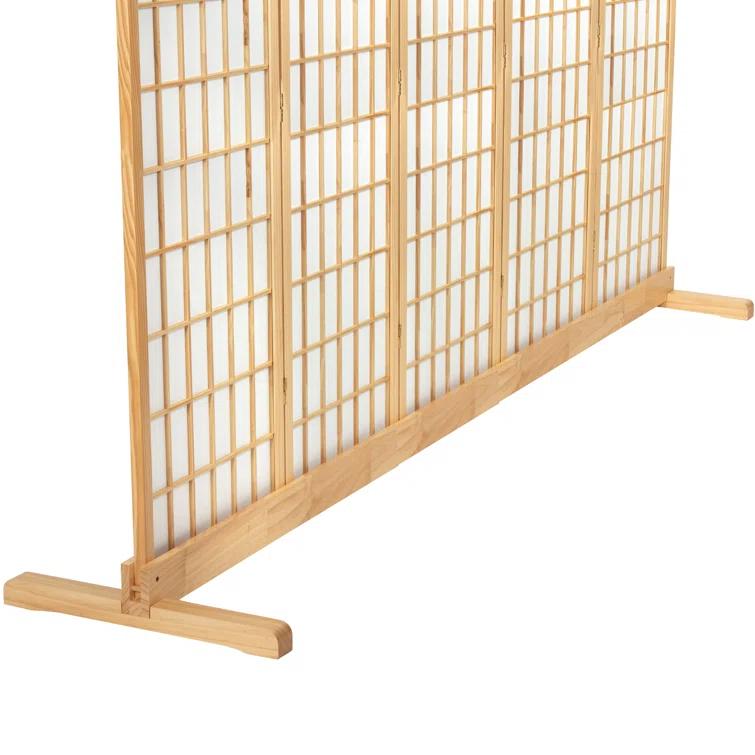 Room Divider Stand Natural 3 Panel