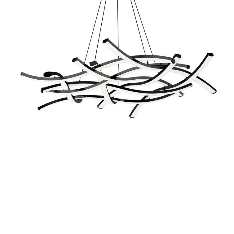 Divergence 9 - Light Dimmable LED Modern Linear Chandelier