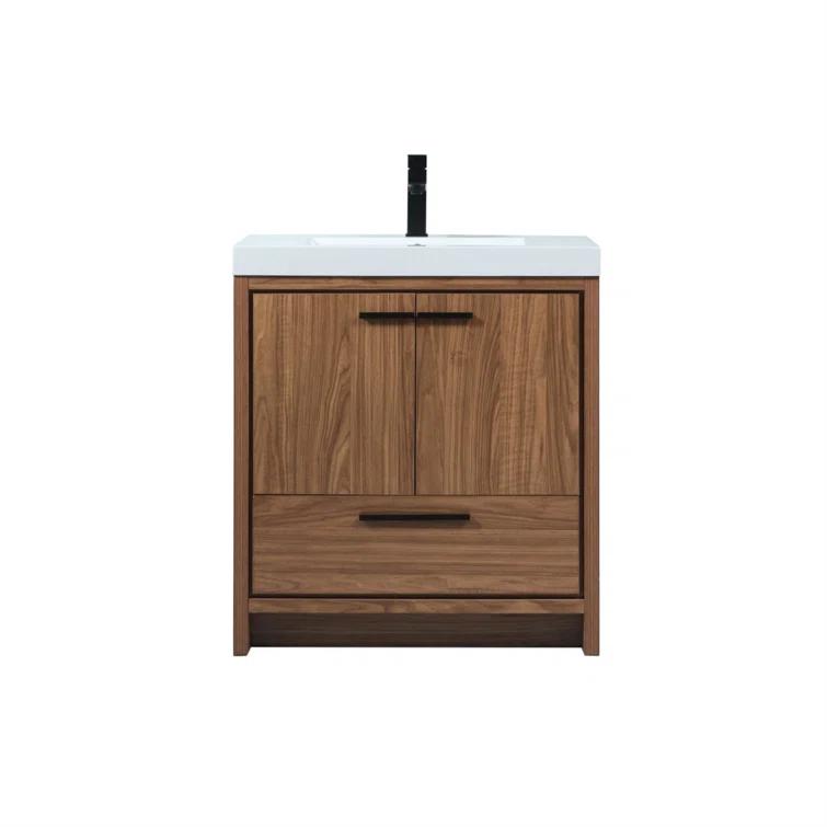 Mercury Row® Southmead 30'' Single Bathroom Vanity with Resin Top