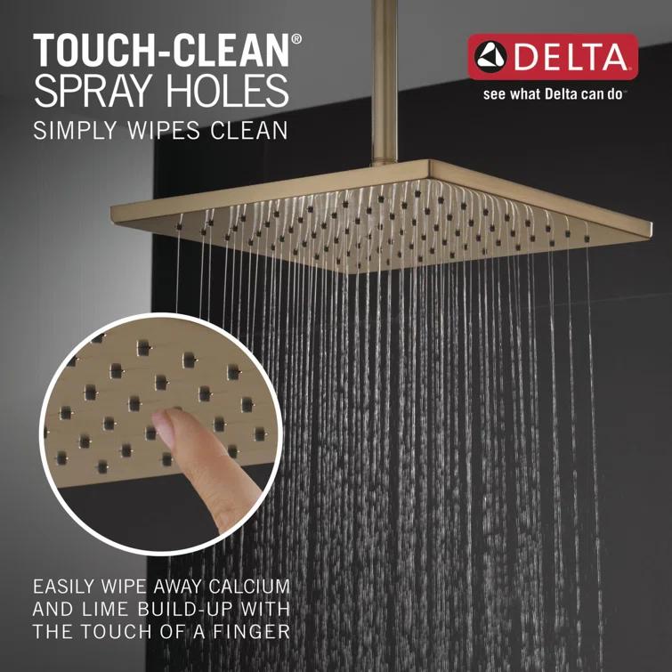 Rain Fixed Shower Head with H2Okinetic Technology