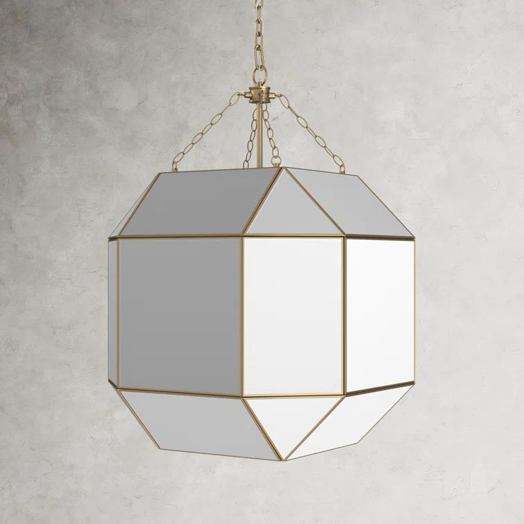 Reid 4 Light Glass Dimmable Pendant