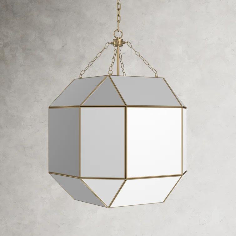Reid 4 Light Glass Dimmable Pendant
