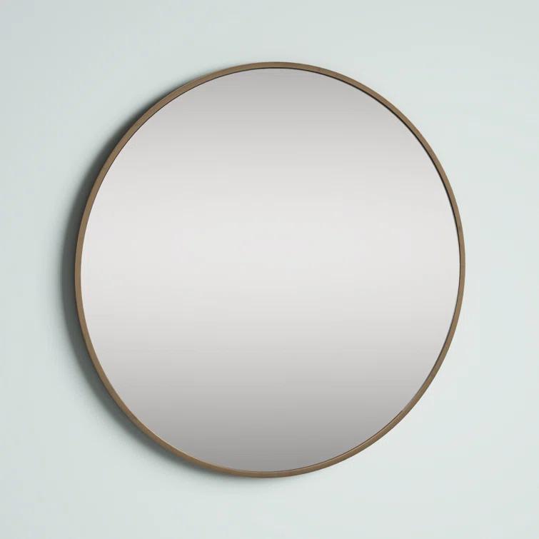 Sabine Metal Round Wall Mirror