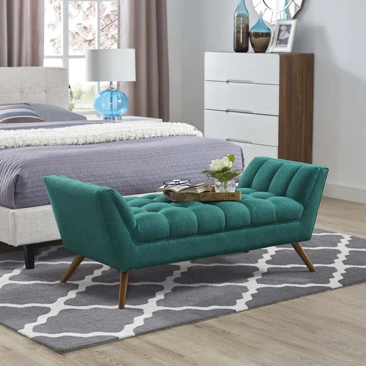 Modway Carson Carrington Lieksa Mid-century Medium Fabric Bench