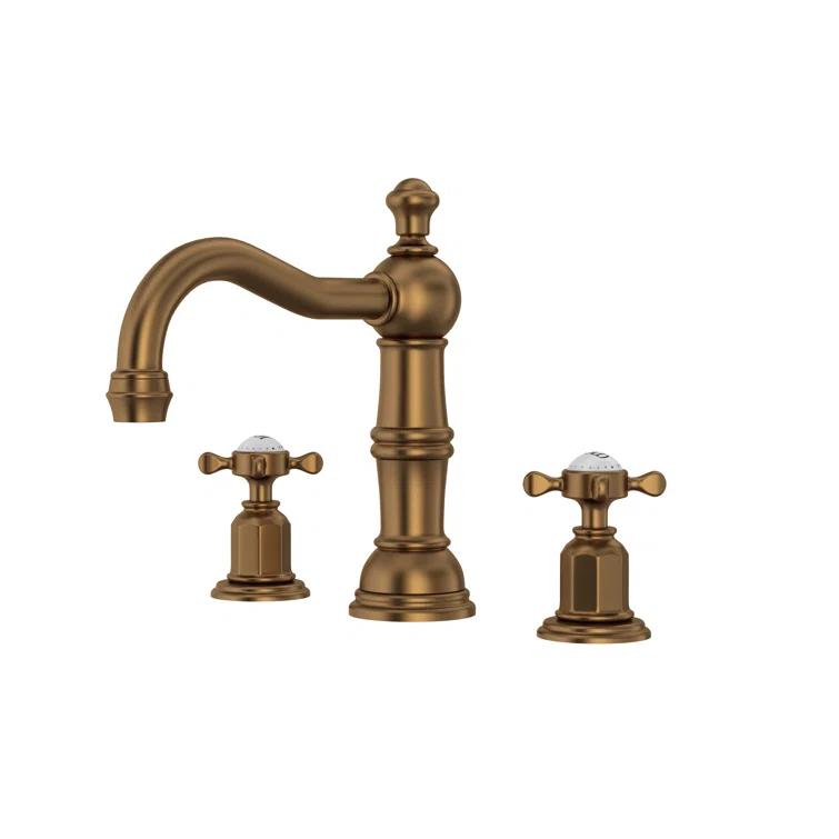 Edwardian Widespread Lavatory Faucet With Column Spout