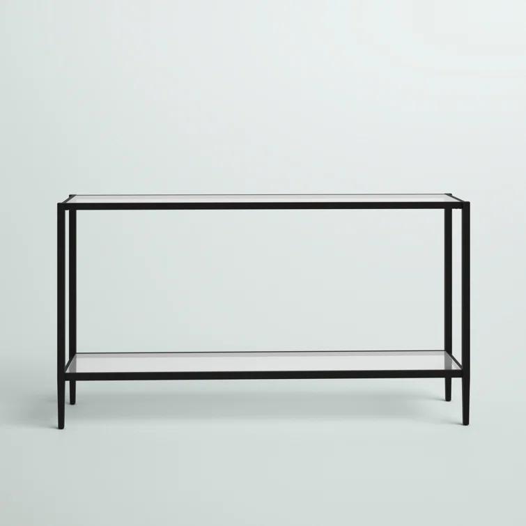 Hera Glass Top Console Table