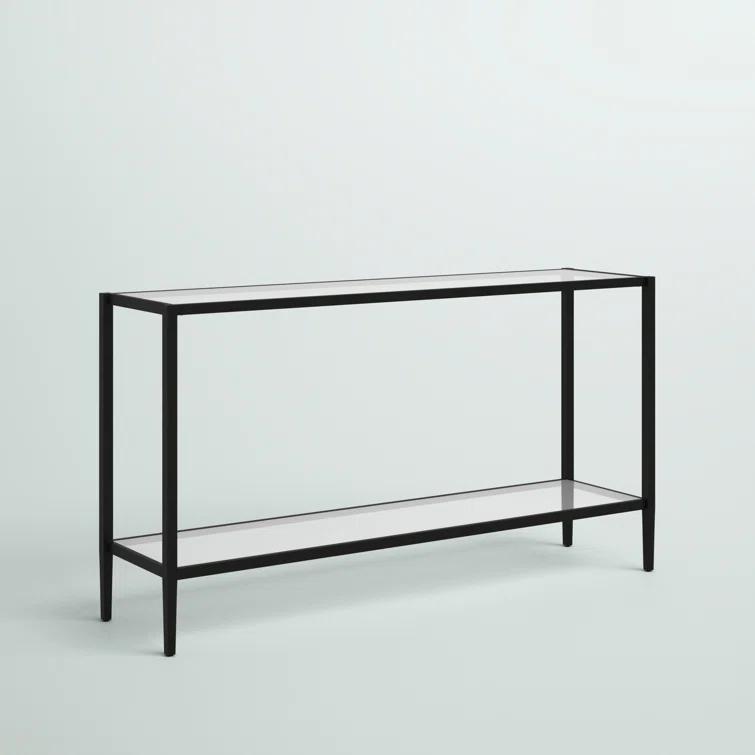 Hera Glass Top Console Table