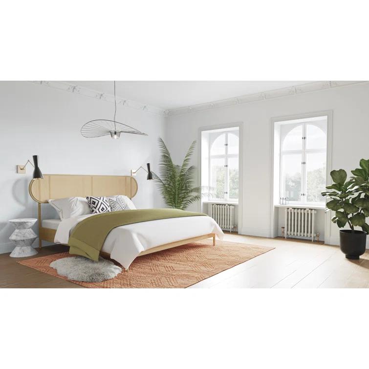 Natural Pine King Bed Frame with Slats