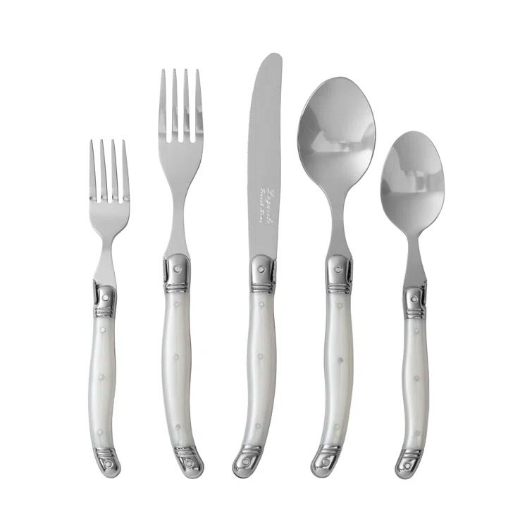 French Home French Home Laguiole 20 Piece Stainless Steel Flatware Set, Service for 4 (Set of 20)