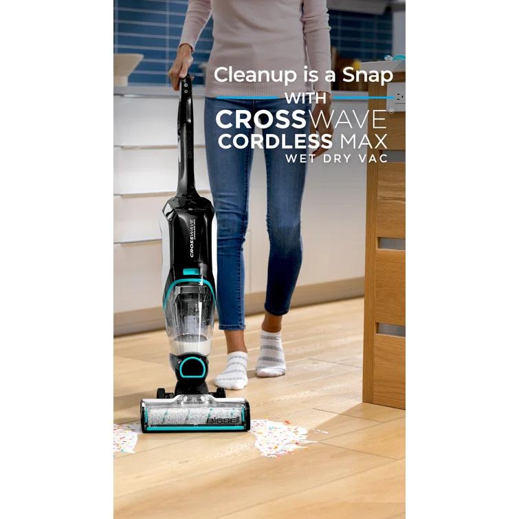 BISSELL CrossWave Cordless Max Multi-Surface Bagless Wet Dry Vac 2554A