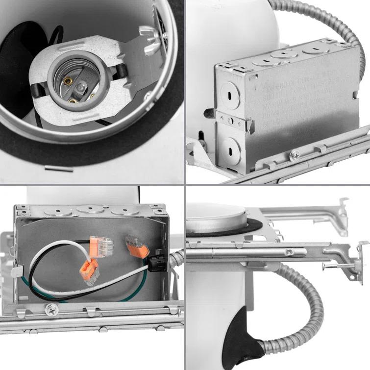 Progress Lighting 4" Steel Air-Tight Non-IC New Construction Recessed Housing P804N-N-MD-AT