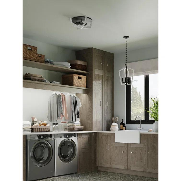 Progress Lighting 4 - Light Dimmable Square / Rectangle Chandelier