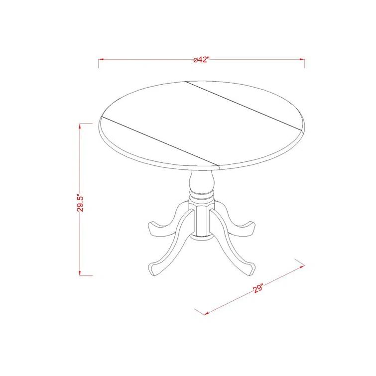 Dublin Extendable Round Solid Wood Dining Table