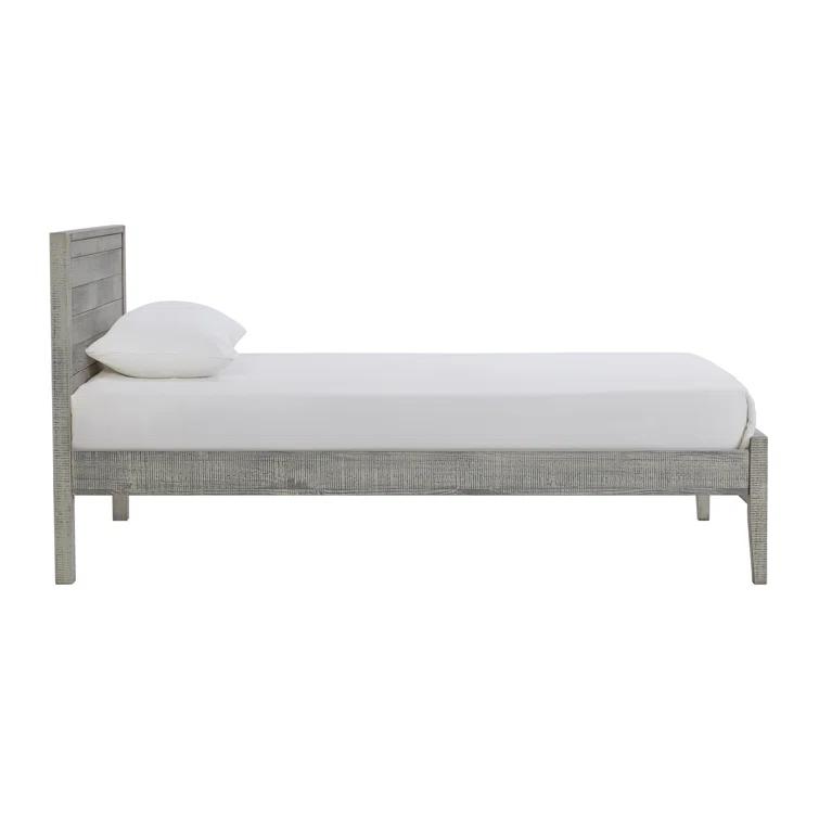 Alaterre Windsor Wood Farmhouse Industrial Bohemian Style 3 Pc Bedroom Set With Slat Twin Bed 2 Nightstands