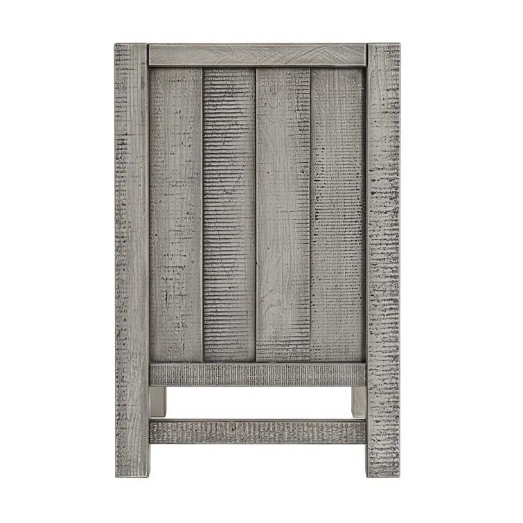 Windsor Wood Farmhouse Industrial Bohemian Style 3 Pc Bedroom Set With Slat Twin Bed 2 Nightstands