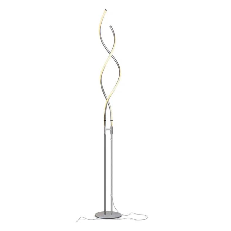 Brightech Embrace 60 in. Industrial 2-Light LED Energy Efficient Floor Lamp