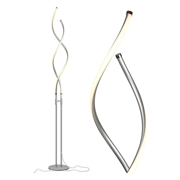 Brightech Embrace 60 in. Industrial 2-Light LED Energy Efficient Floor Lamp