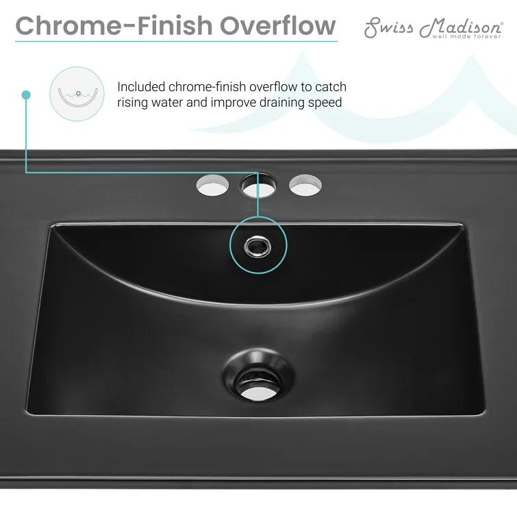 Ceramic 24" Single Bathroom Vanity Top