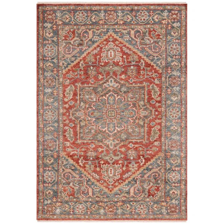 Samarkand 121 Area Rug In Red / Blue