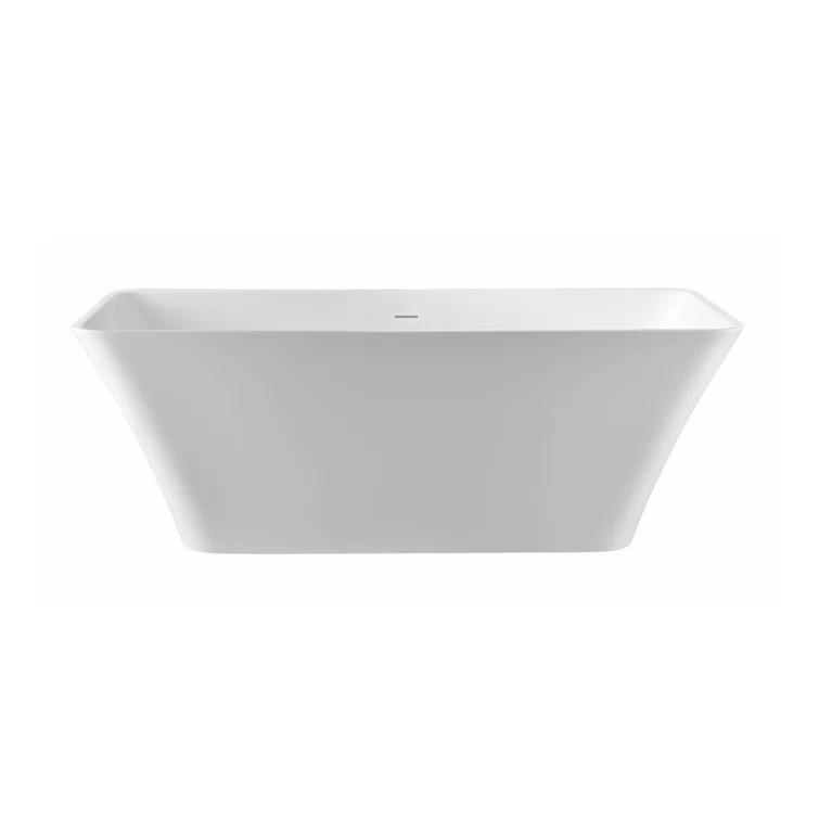 Pulse Showerspas PT-1043-150 59'' x 29.5'' Freestanding Soaking Acrylic Bathtub