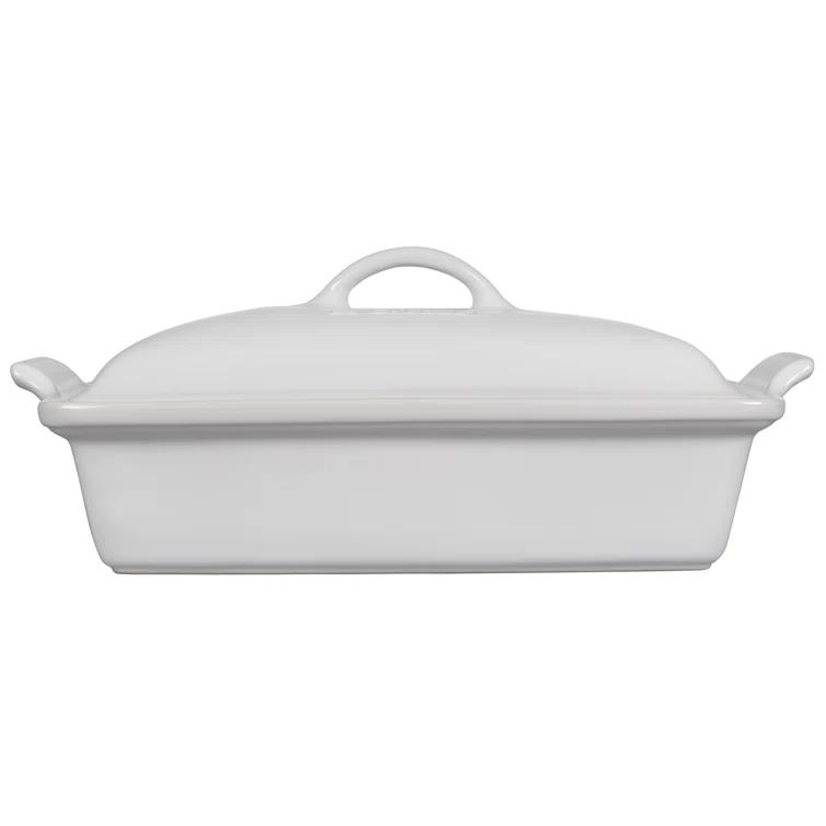 Le Creuset Heritage Stoneware 4 Qt. Rectangular Casserole with Lid