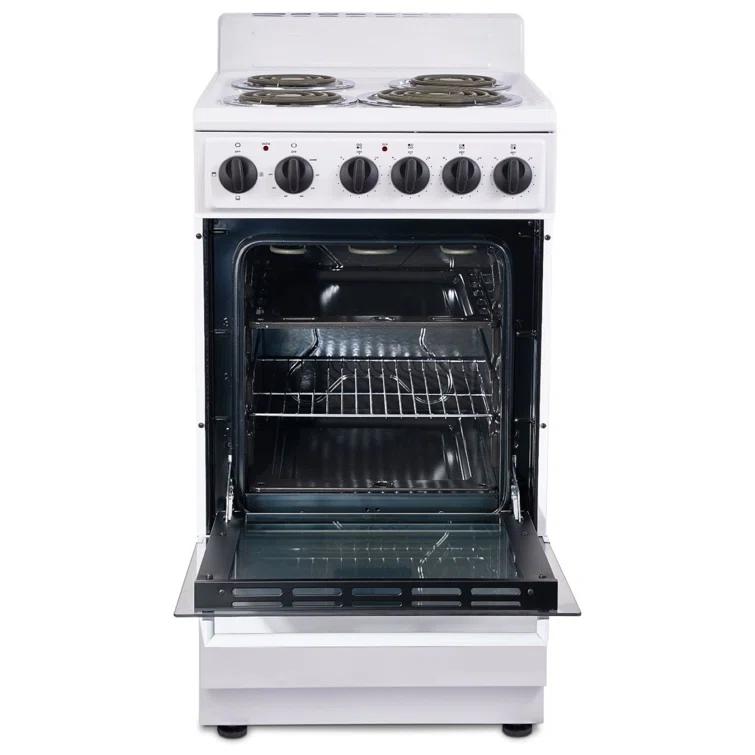 Premium Levella 20" 2.2 Cubic Feet Smart Electric Free Standing Range with 4 Burners
