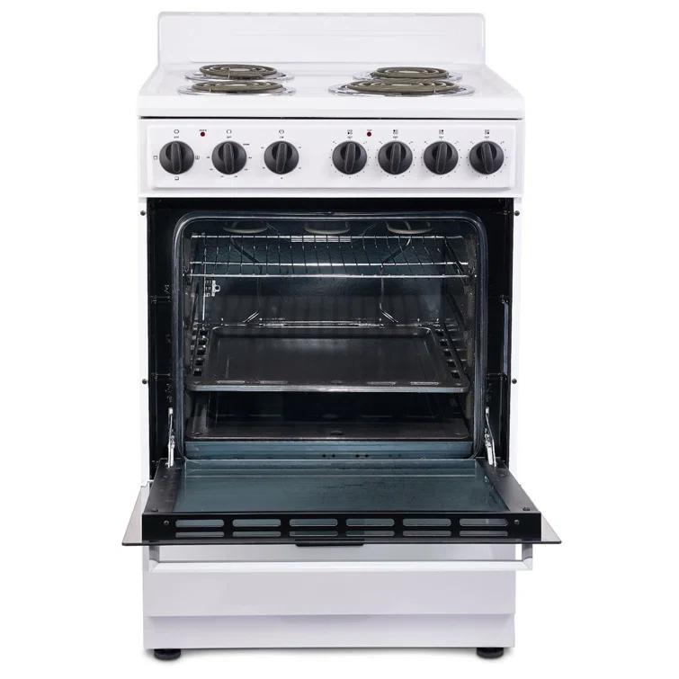 Premium Levella PRE2425GW Premium Levella 24" 2.7 Cubic Feet Smart Electric Free Standing Range with 4 Burners