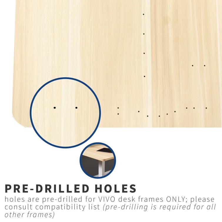 Universal Table Top for Sit to Stand Desk Frames