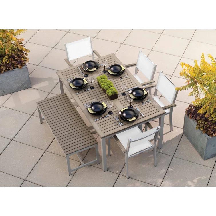 Travira Rectangular Tekwood Outdoor Dining Table