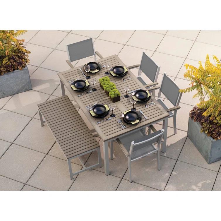 Travira Rectangular Tekwood Outdoor Dining Table