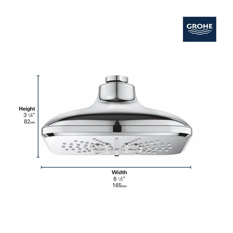 GROHE Eurocube Pressure Balance Rain Shower Set 29433000