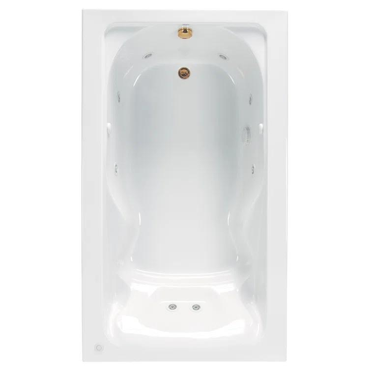 Cadet 72'' x 42'' Freestanding Whirlpool Bathtub