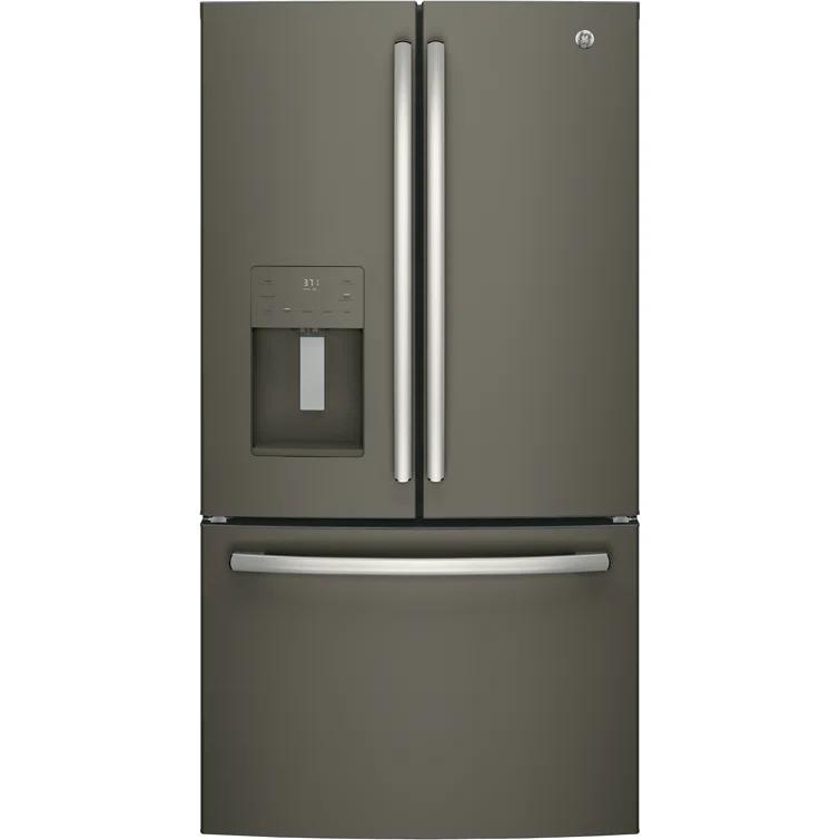 GE Appliances GFE26JMMES GE Appliances 25.5 Cubic Feet Energy Star Smudge-Resistant French Door Refrigerator with Water and Ice Dispenser