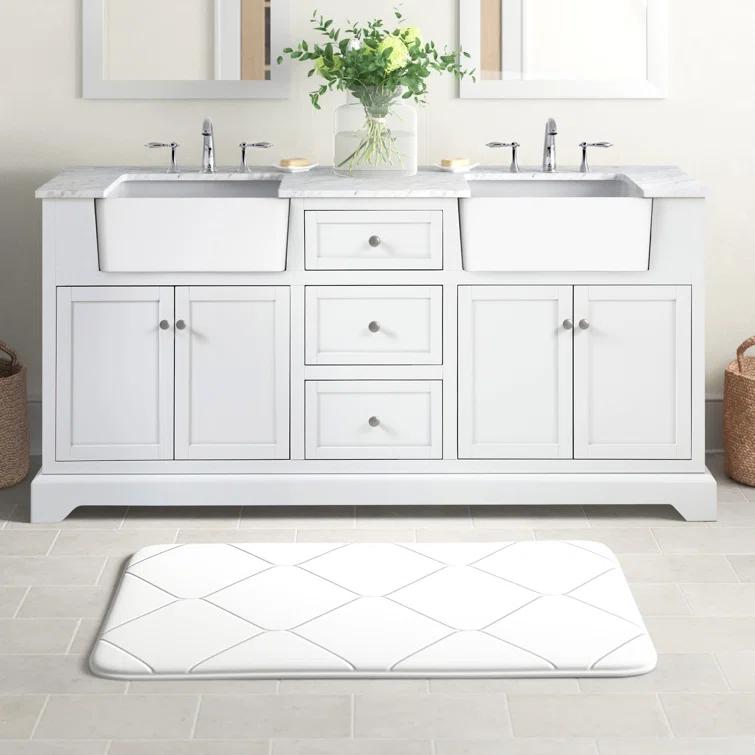 Emiliano 72'' Double Bathroom Vanity with Top