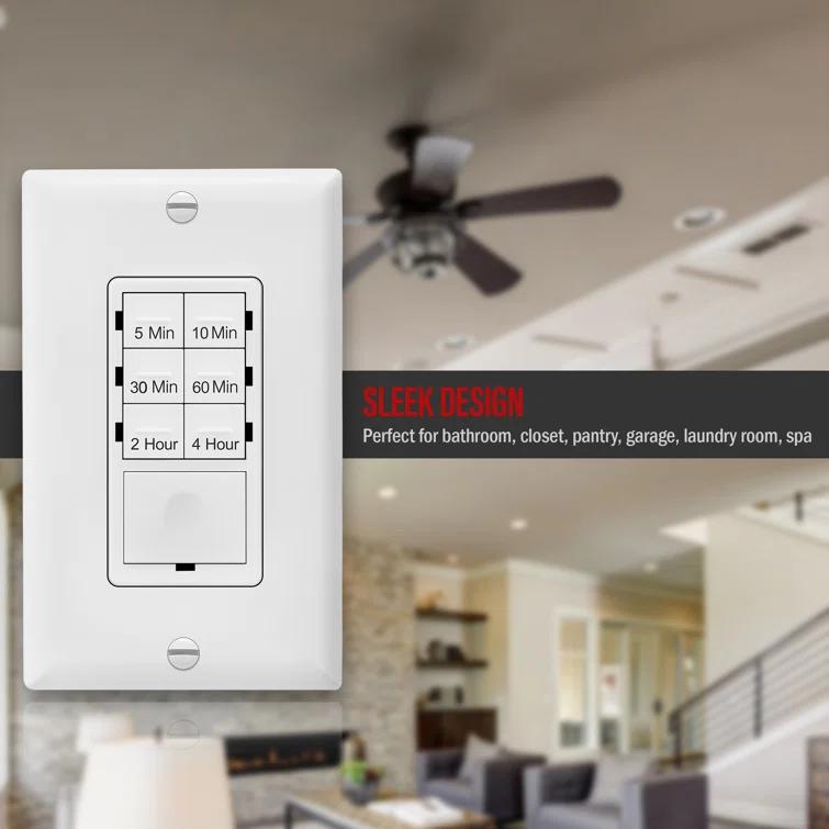 15 Tamper Resistant Single Pole Push Button Light Switch