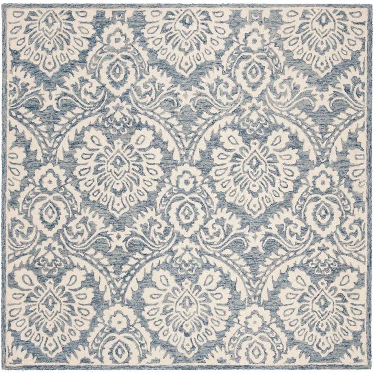 Tansy Wool Blue/Ivory Rug